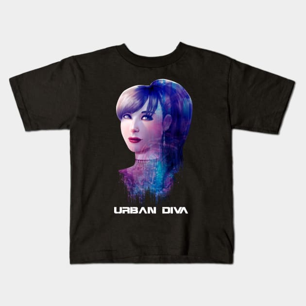 Urban Diva 07 Kids T-Shirt by raulovsky